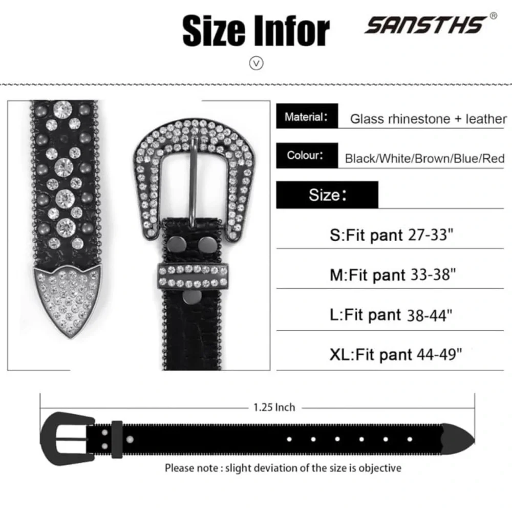 Rhinestone Belt - Picture 2 of 3